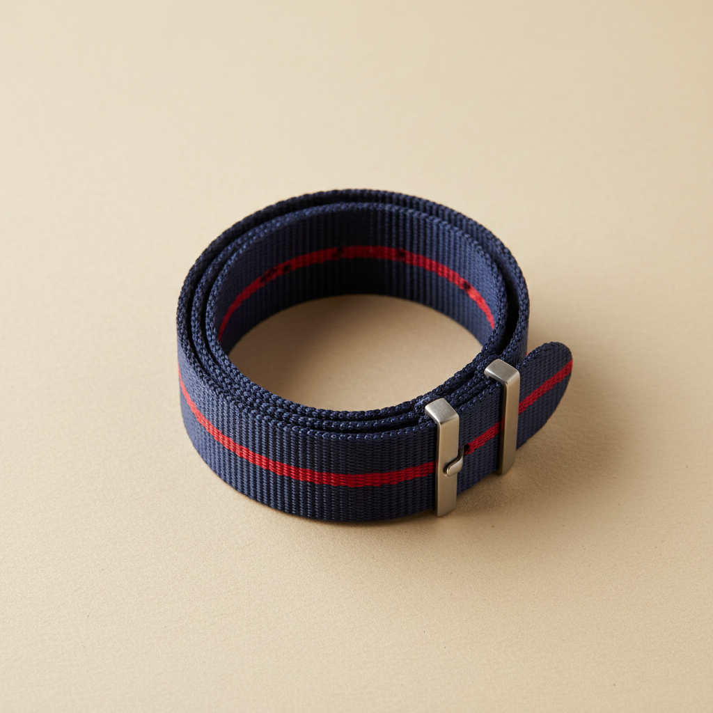 Bracelet NATO Marine Bleu/Rouge