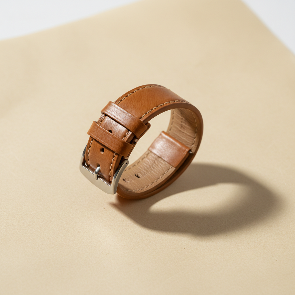 Bracelet Veau Barénia Brun Fauve