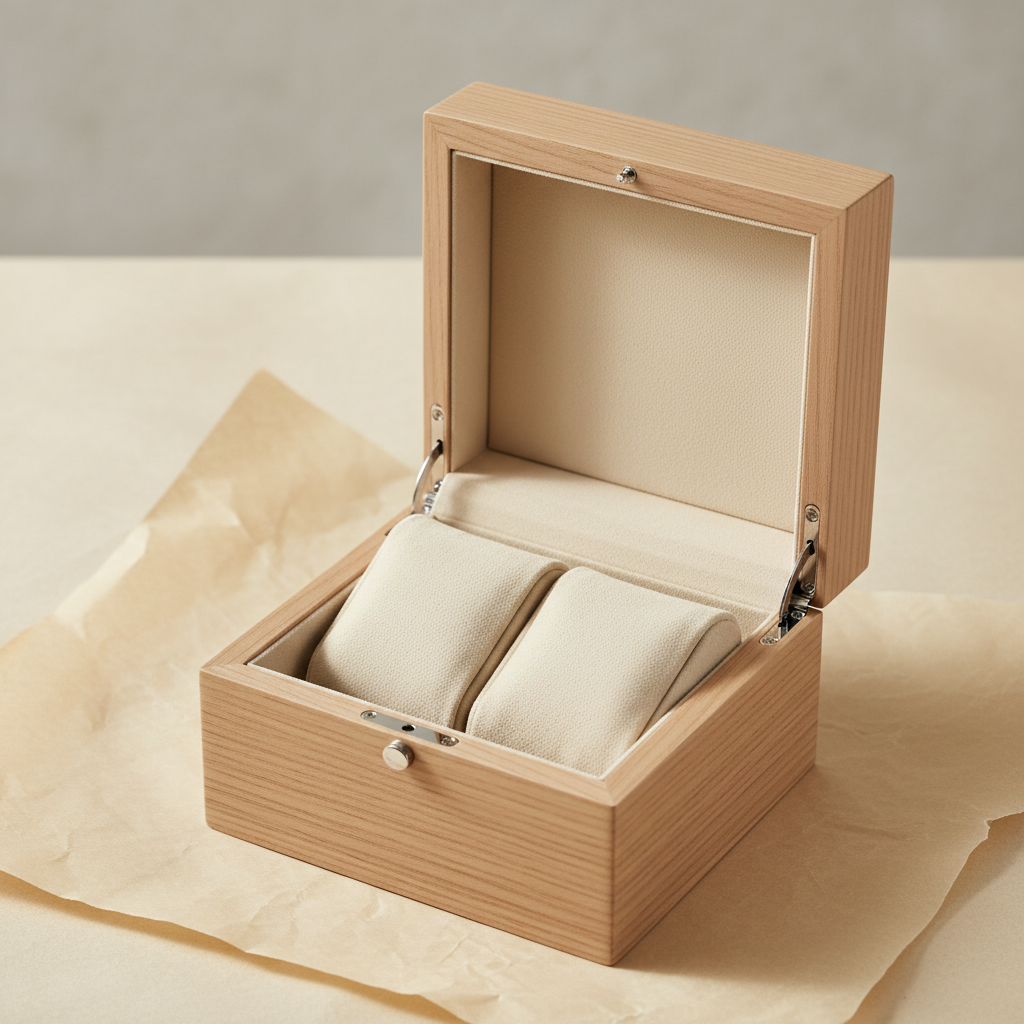 Écrin Frêne Double Montre