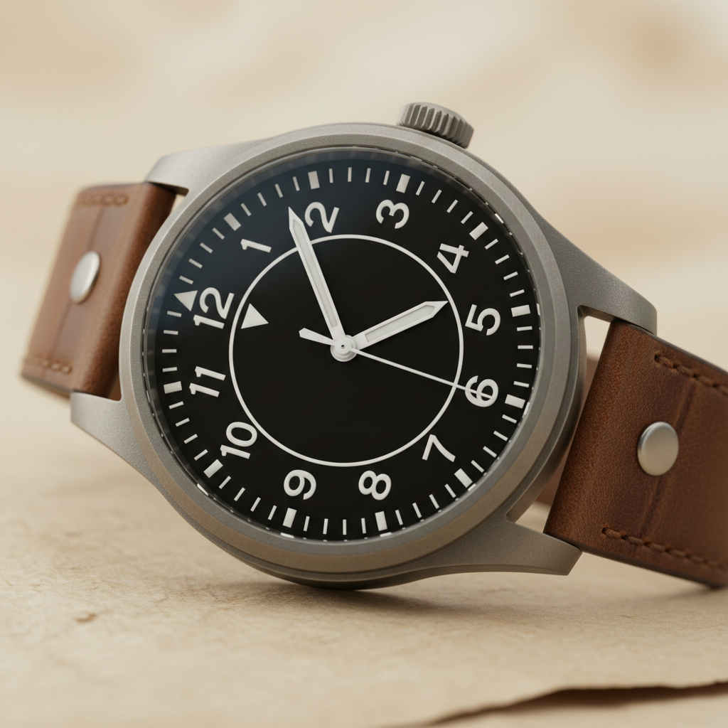 Pilote B-Uhr Type A Titane